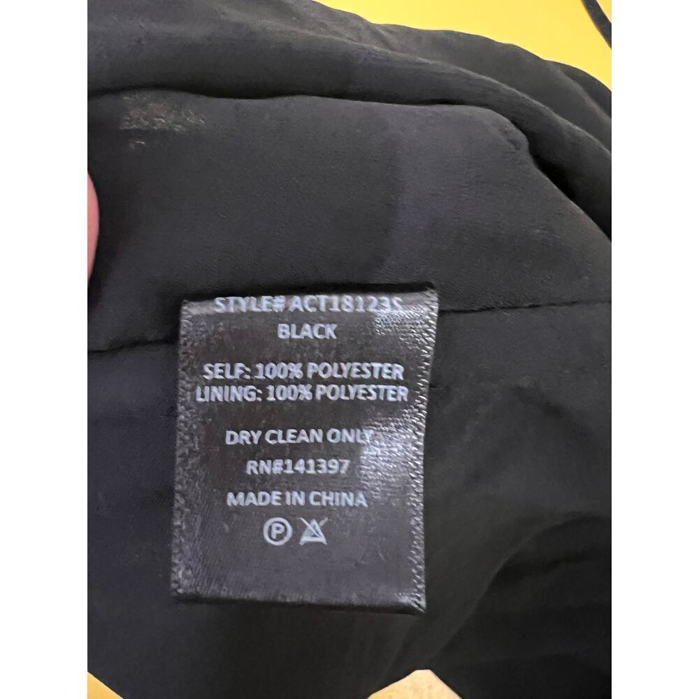 ☀️ASTR The Label Black Draped Cowl Neck Sleeveless Top With Tie Back NWOT - Picture 6 of 7
